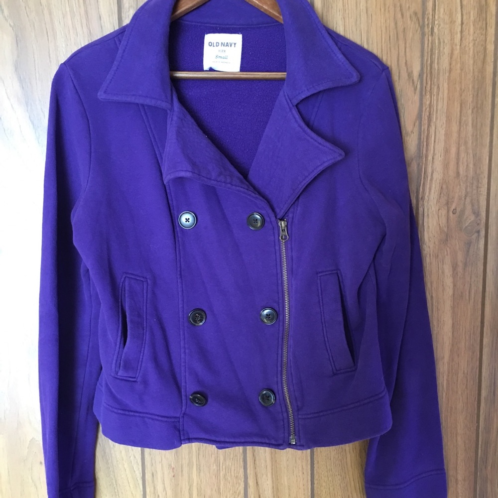 Purple moto jacket